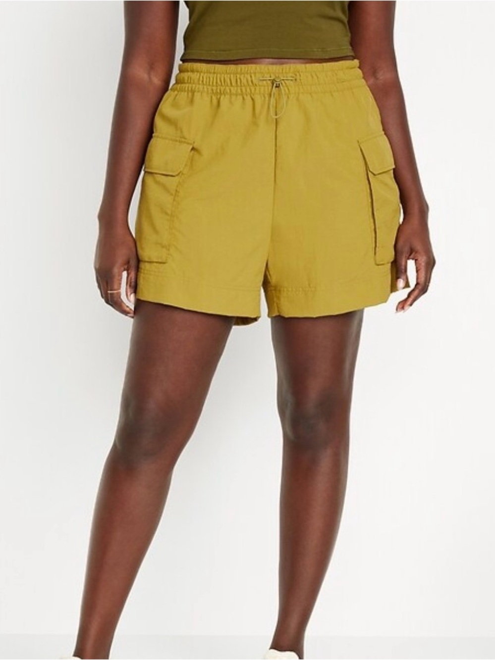 High Waisted Cargo Utility Shorts Size SMALL Gorpcore
